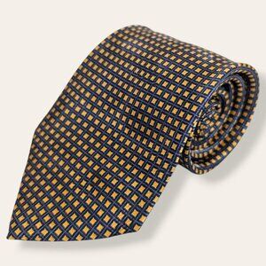 1880 Club Yellow & Blue Pattern Tie